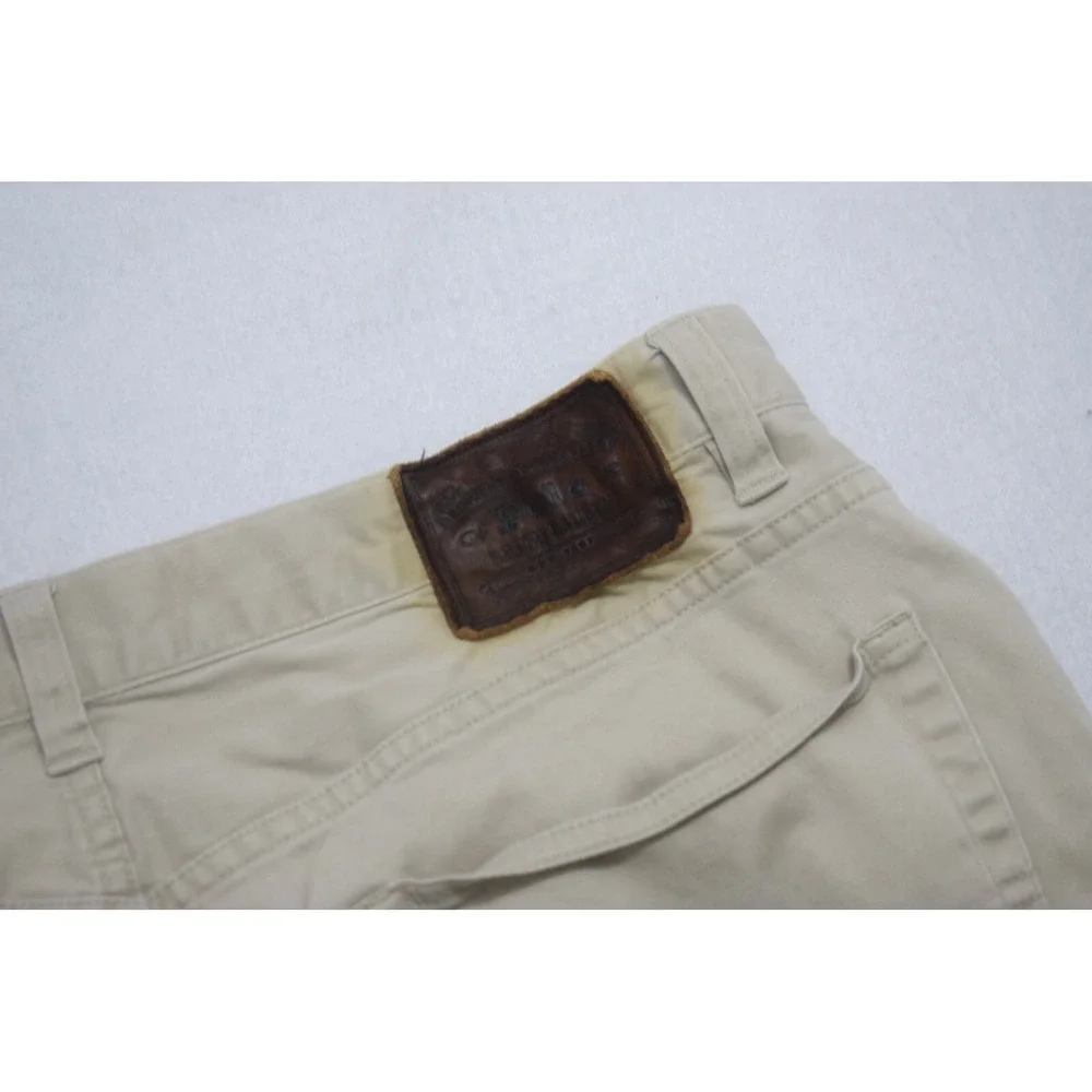Polo Ralph Lauren Classic Fit Chino Pants Beige Flat Stretch Mens Size 34 x 32